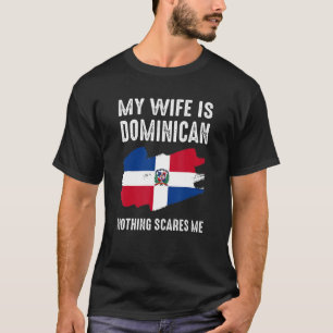 Camiseta Mi esposa es dominicana, nada me asusta de Husba