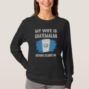 Camiseta Mi Esposa Es Guatemalteca Bandera Del Orgullo De G