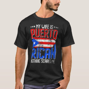 Camiseta Mi esposa es herejita hispánica puertorriqueña