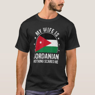 Camiseta Mi esposa es jordana, nada me asusta.