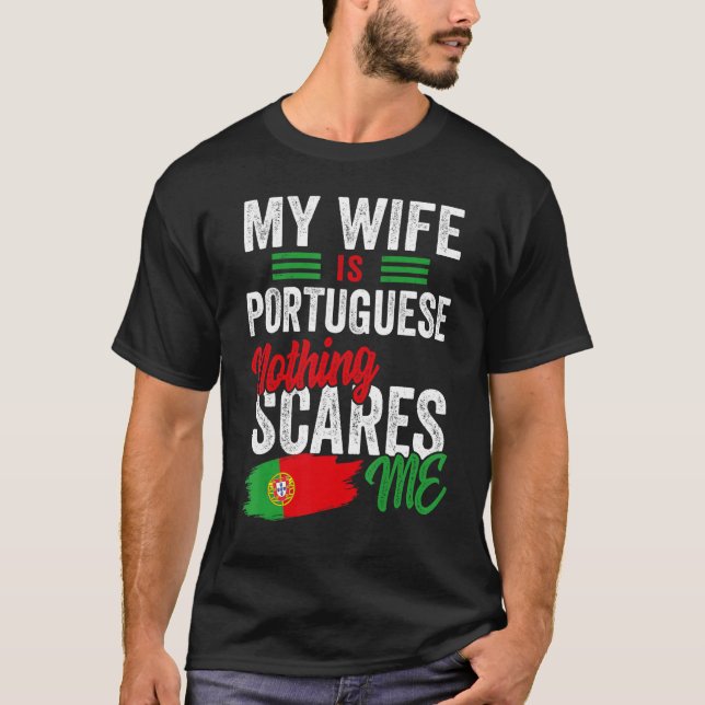 Camiseta Mi Esposa Es La Bandera De Las Raíces Del Patrimon (Anverso)