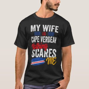 Camiseta Mi Esposa Es La Bandera Del Patrimonio De Cabo Ver
