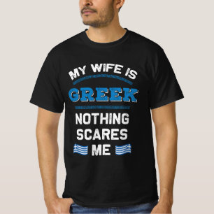 Camiseta Mi esposa es la república griega griega griega gri