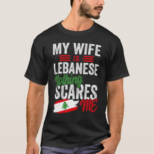 Camiseta Mi esposa es libanesa, patrimonio del Líbano, tien