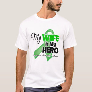 Camiseta Mi esposa es mi héroe - cáncer del riñón