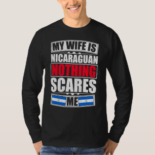 Camiseta Mi esposa es nicaragüense, nada me asusta Nicaragu