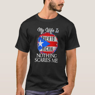 Camiseta Mi esposa es Patrimonio de Puerto Rico Rota Bander