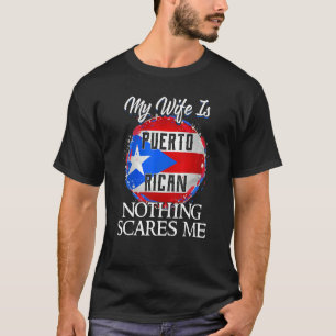 Camiseta Mi esposa es Patrimonio de Puerto Rico Rota Bander