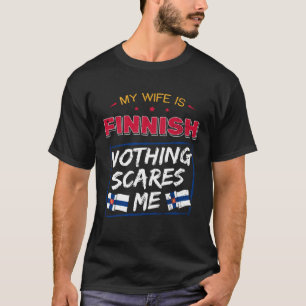 Camiseta Mi esposa es patrimonio finlandés de Finlandia Ro