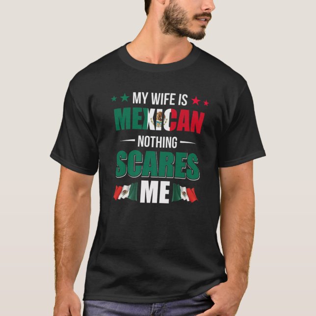Camiseta Mi Esposa Es Patrimonio Mexicano De Los Estados Un (Anverso)