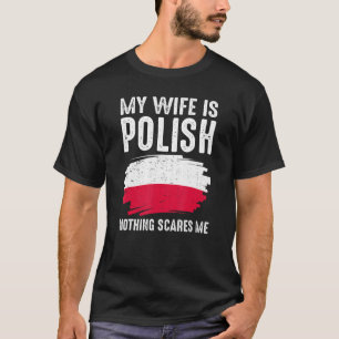 Camiseta Mi esposa es polaca, raíces de patrimonio de la ba