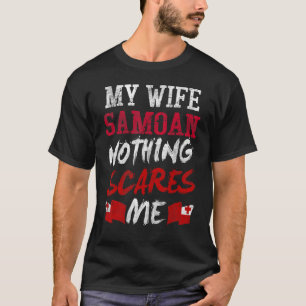 Camiseta Mi esposa es tongana nada me asusta Para marido