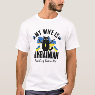Camiseta Mi esposa es ucraniana, nada me asusta Ucrania