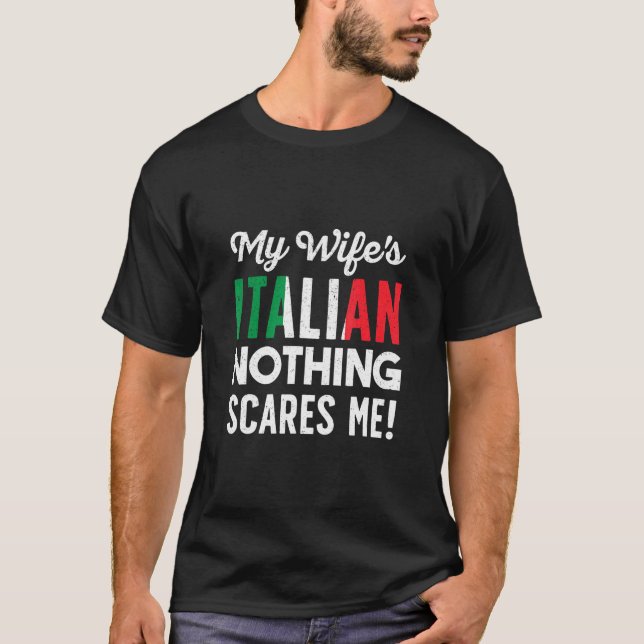 Camiseta Mi esposa es un esposo italiano (Anverso)