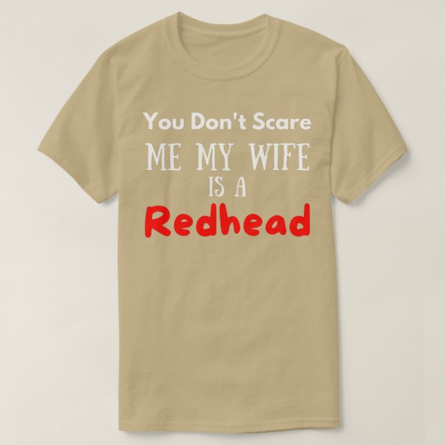 Camiseta Mi Esposa Es Una Cita Redhead (Diseño del anverso)