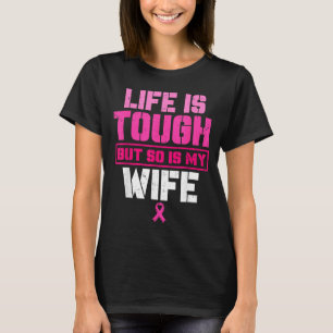 Camiseta Mi esposa fuerte superviviente de concienciación s