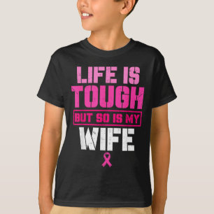 Camiseta Mi esposa fuerte superviviente de concienciación s