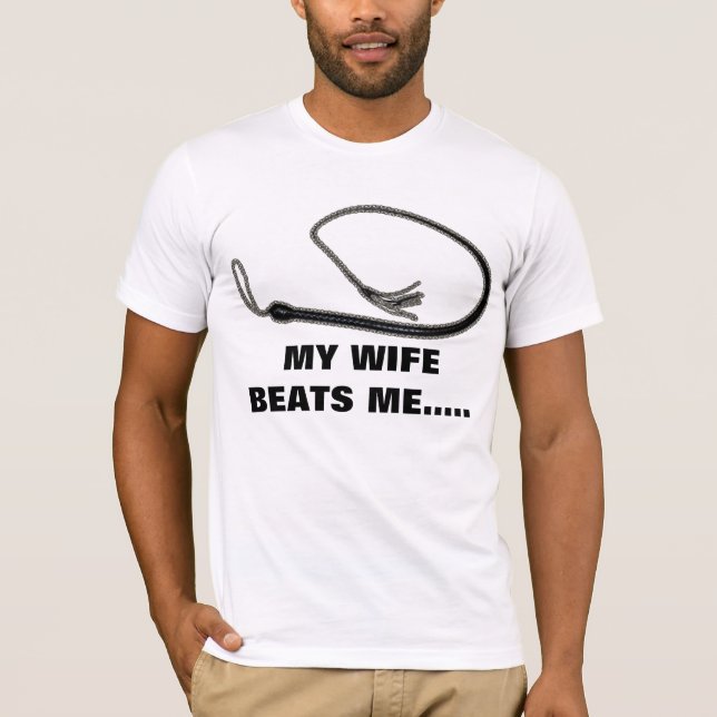 CAMISETA MI ESPOSA ME BATE (Anverso)