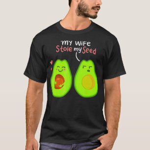 Camiseta Mi Esposa Me Robó La Semilla Aguacate Lover Gift F