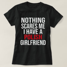 Camiseta Mi esposa no es polaca, nada me asusta
