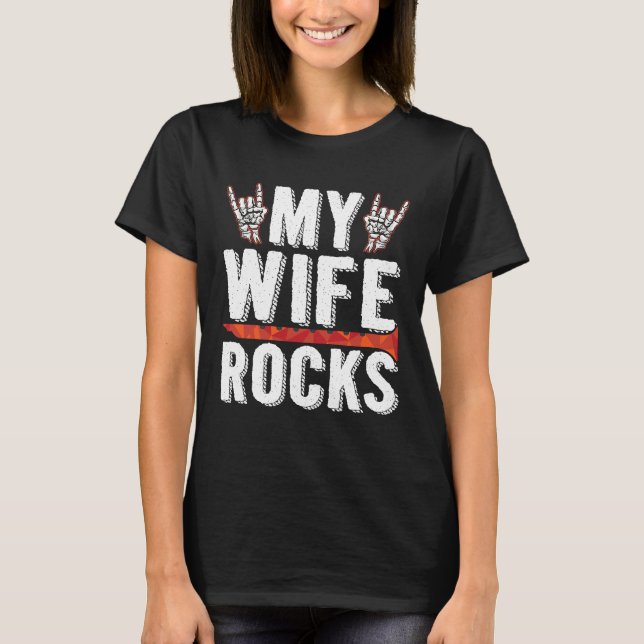 Camiseta Mi esposa Roca Fluting & Flute 2 (Anverso)