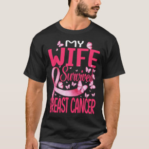 Camiseta Mi esposa sobrevivió a sobreviviente de prevención
