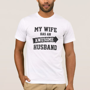 Camiseta mi esposa tiene un marido increíble