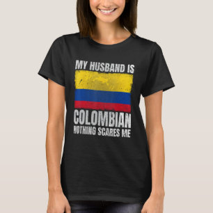 Camiseta Mi esposo es colombiano por su esposa Colombia