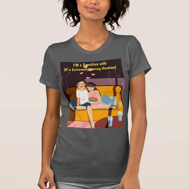 Camiseta Mi esposo y yo, extremadamente cariñosos (Anverso)