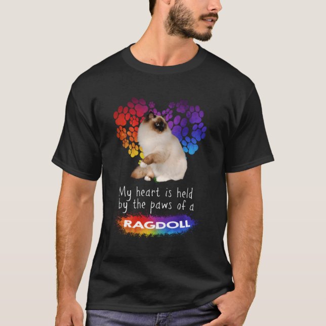 Camiseta Mi Está Abierto Por Las Pastas De Un Gato De Ragdo (Anverso)