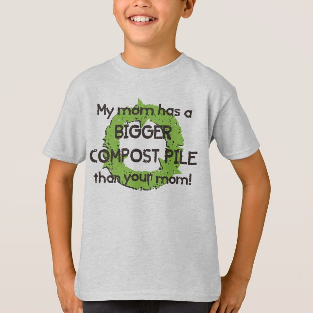 Camiseta Mi estiércol vegetal de las mamáes (Anverso)