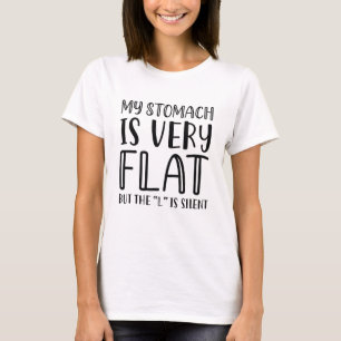 Camiseta Mi Estómago Es Muy Plano