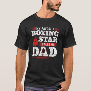 Camiseta Mi estrella de boxeo favorita me llama hija de pap