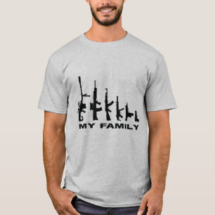 Camiseta Mi familia "amo los armas" (disponibles en 17