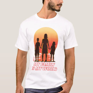 Camiseta Mi Familia Es Mi Mundo Blanco