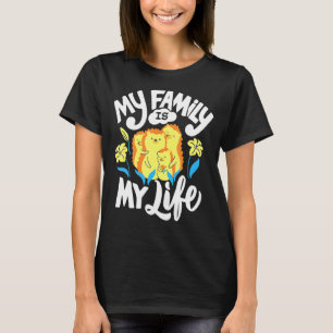 Camiseta Mi Familia Es Mi Vida Hedgehog Animal Art