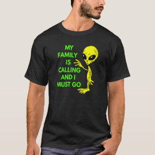 Camiseta Mi Familia Llama A Un Barco Espacial Por Creyentes