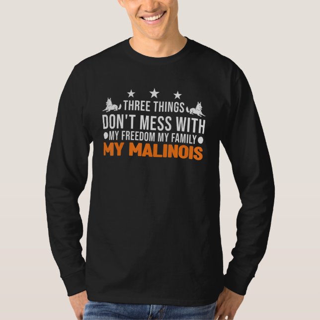Camiseta Mi familia, mi malinois (Anverso)