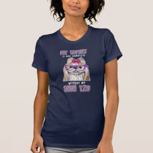 Camiseta Mi familia no está completa sin mi Shih Tzu