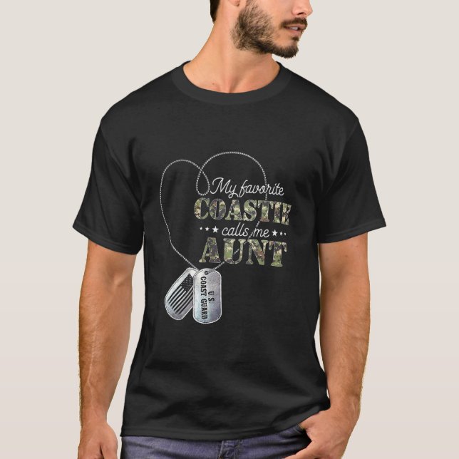 Camiseta Mi favorita Coastie me llama tía tía tía de la gua (Anverso)