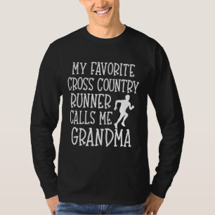 Camiseta Mi favorito Cross Country Runner me llama Abuela