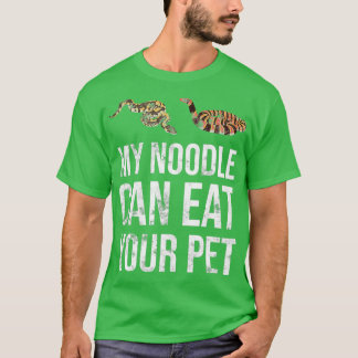 Camiseta Mi fideo puede comer su Mascota Snake Python