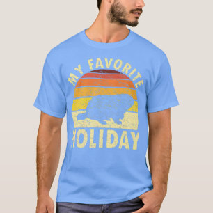 Camiseta Mi fiesta favorita Retro Groundhog Day Woodchuck