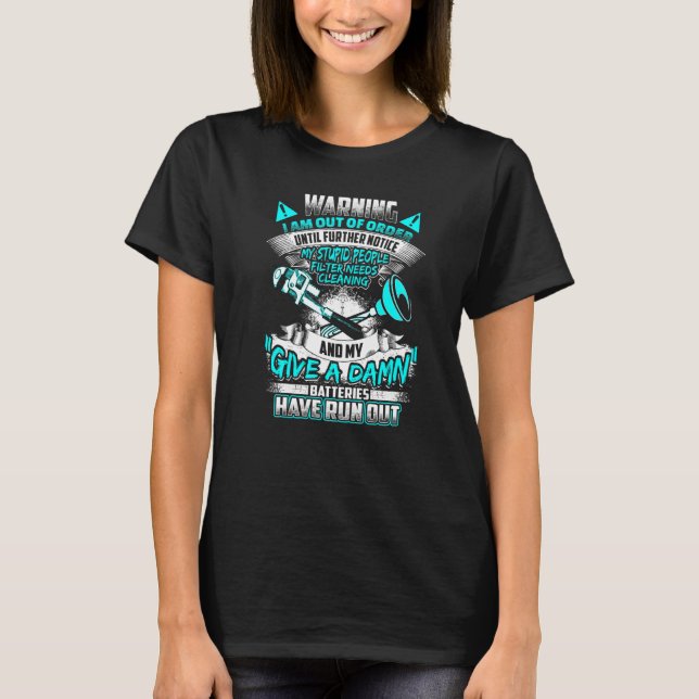 Camiseta MI FILTRO Fontaneros Tuberías (Anverso)