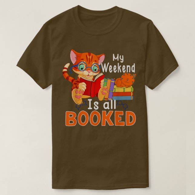 Camiseta Mi Fin De Semana Es Todo El Amante De La Gata (Diseño del anverso)