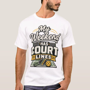 Camiseta Mi Fin de Semana Tiene Líneas de Cancha Regalo d