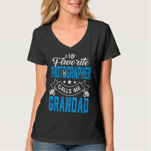 Camiseta Mi fotógrafo favorito llama al Día del Padre de lo