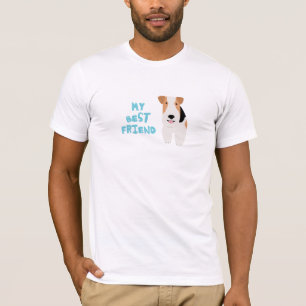 Camiseta Mi fox terrier del alambre del mejor amigo