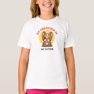 Camiseta Mi Frenchie es mi salvador lindo meme de Bulldog F