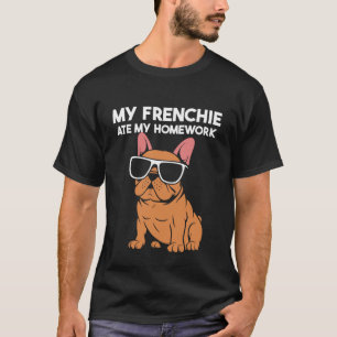 Camiseta Mi Frenchie se comió mi tarea - Escuela Bulldog Fr